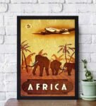 Africa Framed Canvas Art Print