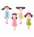 Amazing 4 Little And Colorful Girls Garden Figurine