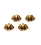 Antique Golden Aluminium Diya In Antique Golden Finish Set of 4