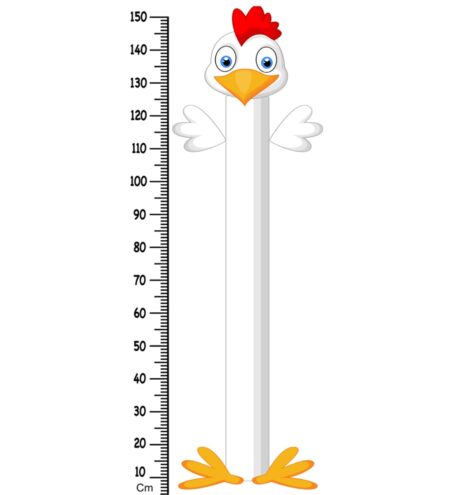 Baby Chick Height Chart in Multicolour