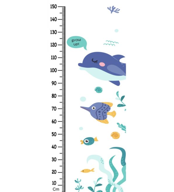 Baby Fish Height Chart in Multicolour