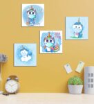 Baby Unicorn Wall Panels in Blue colour