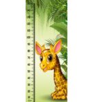 Beautiful Giraffe Height Chart in Multicolour