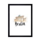 Berlin Framed Canvas Art Print