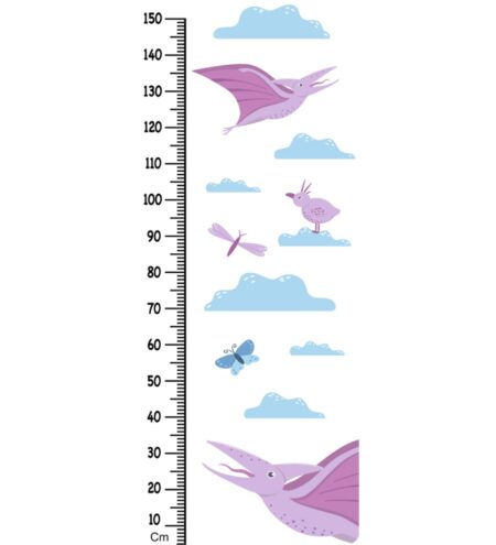 Birdy Dinosaur Height Chart in Multicolour