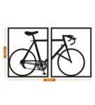 Black Cycle Design Wooden Wall Decor