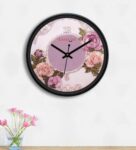 Black Plastic Analog Designer Wall Clock