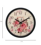 Black Plastic Analog Wall Clock