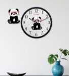 Black Plastic Analog Wall Clock