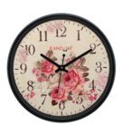 Black Plastic Analog Wall Clock