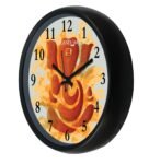 Black Plastic Analog Wall Clock
