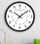 Black Plastic Analog Wall Clock