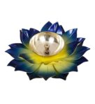 Blue Brass Diya