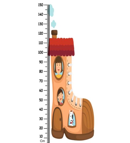 Boot House Height Chart in Multicolour