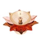 Brass Copper Lotus Flower Petals Kamal Shape Metal Diya (PACK OF 2)