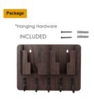 Brown 2 Pocket Mobile Stand With Key Holder