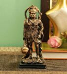 Brown & Black Polyresin 8.6 Inches Hanuman Idol Statue