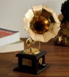 Brown Brass Music Decorative Canon Showpiece