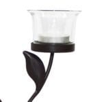 Black Metallic Euclid Table Tea Light Holder