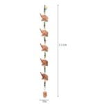 Brown Metal Mini Elephants Shape Hanging Bell