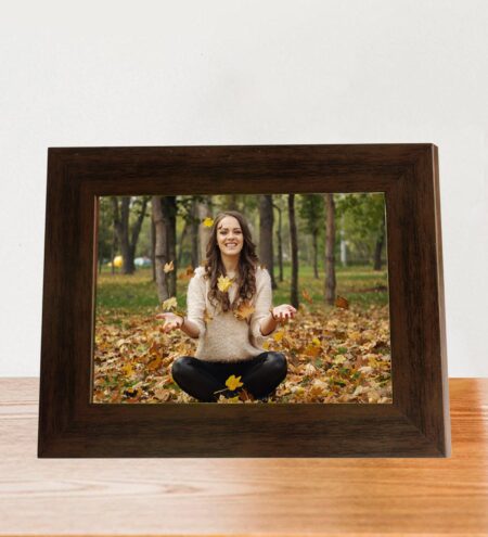 Brown Synthetic Wood Trieste Photo Frame