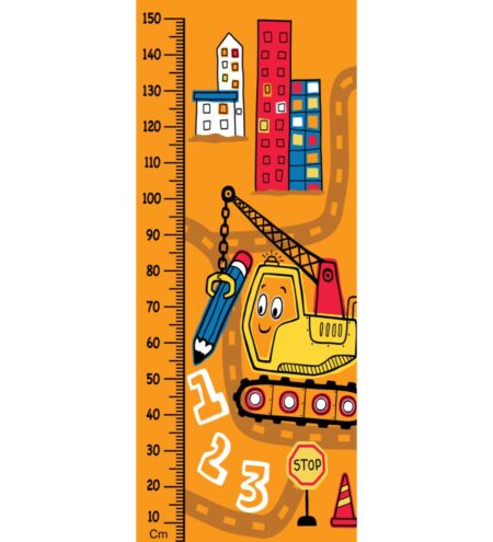 Construction Height Chart in Multicolour