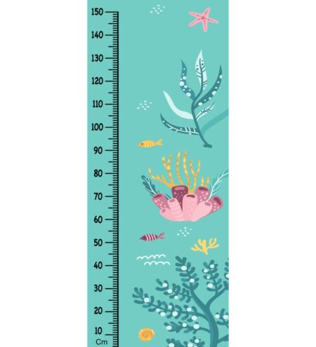 Corals Height Chart in Multicolour