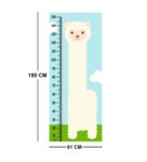 Cute Sheep Height Chart in Multicolour