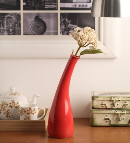 Red Ceramic Rebecca Vase