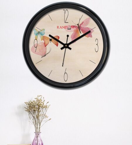 Four Butterfly Wall Clock in MultColour