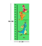 Funny Dragon Height Chart in Multicolour