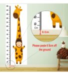 Giraffe & Tweet Height Chart in Multicolour