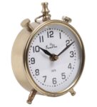 Golden Metal Aneston Analog Table Clock