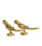 Gold Metal Handcrafted Parrot Figurine
