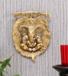 Aluminium Lord Ganesha Wall Art In Gold