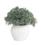 Plastic Green And Blend Small Leaves Mini Tree With Pot Artificial Plants