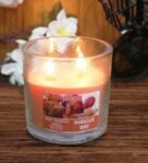 Hosley 2 Wick Hawaiin Mist Fragrance Glass Candle for Home D coration