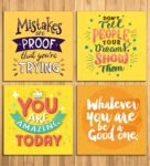 Mdf Noah Inspirational Quotes Wall Panel In Multicolor