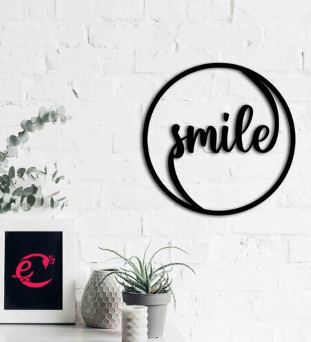 MDF Smile Wooden Wall Hanging