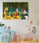 Vinly Animal Art 24×36 Inches Adhesive Wall Poster