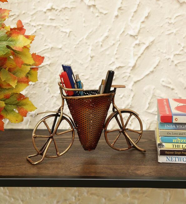 Metal Pen Malmo Holder In Copper Table Decor