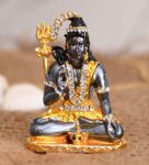 Multicolour Metal 2.9 Inches Lord Shiva Idol