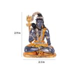 Multicolour Metal 2.9 Inches Lord Shiva Idol