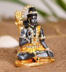 Multicolour Metal 2.9 Inches Lord Shiva Idol