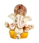 Multicolour Polyresin 2.9 Inches Lord Ganesha Idol