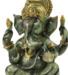 Multicolour Polyresin 5.1 Inches Ganesha Idol Statue