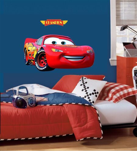 Multicolour Pvc Vinyl Mcqueen Disney Cars Wall Sticker