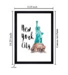 New York City Framed Canvas Art Print