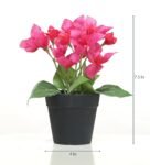 Fabric Pink Bougainvillea Flowers In A Pot Artificial Plants