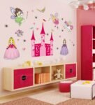 Angel Castle Princess Fairy Wall Stickers For Kids Room Wall Sticker